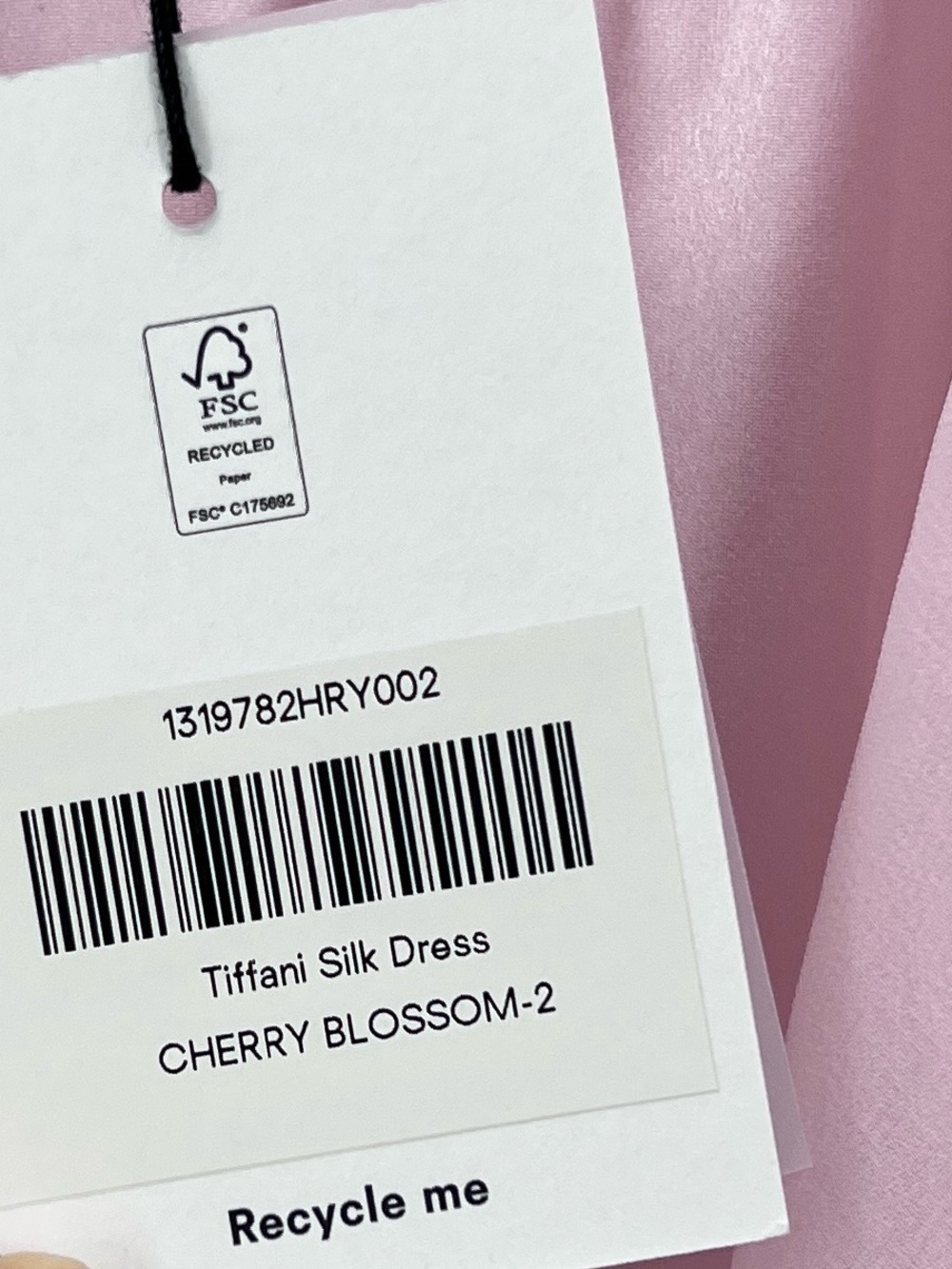 Tiffani Silk Dress CHERRY BLOSSOM 2 Elegant Pink Silk Evening Gown with Capelet - Picture 10 of 10